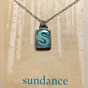 New! Jes MaHarry from Sundance Pick a Letter “S” Necklace. Sterling Silver chain